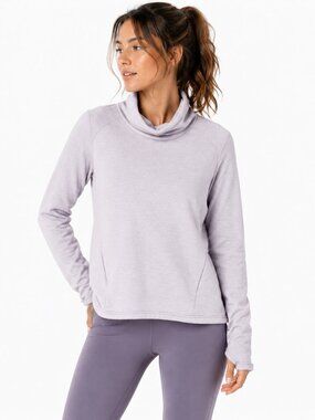 Spyder Half Zip Pullover Womens L Pale Purple Athletic Performance Athleisure